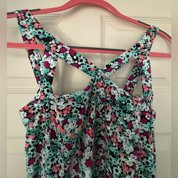 Charlotte Russe Green Floral Strappy Sundress /Size XL - Picture 3 of 11